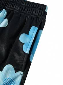 Men's Fashionable Breathable And Cooling Floral Print Beach Shorts For Summer