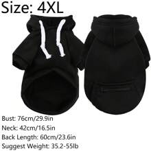 1 pieza Capucha para mascota unicolor - Negro - Ver 21