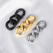 1入組6mm新款鏈子式耳重負重釘擴張器不銹鋼針穿耳環女男時尚珠寶禮物 - chains - 查看 8