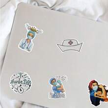 50 stuks verpleegstersstickers grappige verpleegstersstickers stickers voor verpleegkundige geschenken esthetische verpleegstersdag vinyl waterdichte stickers esthetische laptopstickerpakket skateboardstickers waterflesstickers notebookstickers