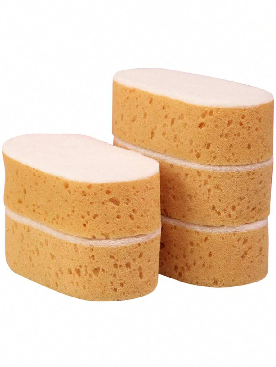 1pc Large Size Sponge Scrubber, Honeycomb Dish & Car Washing Sponge, Kitchen Cleaning Sponge - Multicolor - View 1