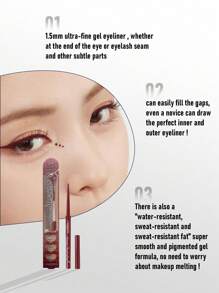 Canmake 眼线笔，适合日常妆容，可作为礼物送给女朋友 - No.04 Garnet Burgundy Color - 查看 3