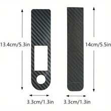 Carbon Fiber Protective Film Sticker For Xiao Mi M365 PRO Electric Scooter Centrol Control Dashboard And Accelerator, Xiao Mi Electric Scooter Accessories Switch Panel Button Instrument Cover Throttle Carbon Fiber Film Sticker