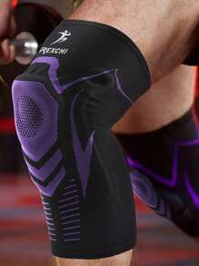 GOLOVEJOY 1 pezzo/1 coppia Manicotto per ginocchio per fitness e sport con squat profondo, protezione gamba sportiva elastica, accessori fitness di colore alla moda per corsa, basket, ciclismo, supporto per ginocchia unisex, ginocchiere da palestra - Multicolore - Visualizzare 8