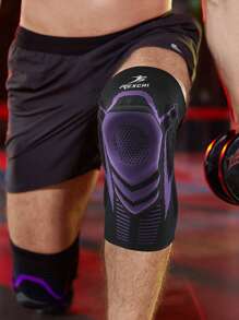 GOLOVEJOY 1 pezzo/1 coppia Manicotto per ginocchio per fitness e sport con squat profondo, protezione gamba sportiva elastica, accessori fitness di colore alla moda per corsa, basket, ciclismo, supporto per ginocchia unisex, ginocchiere da palestra - Multicolore - Visualizzare 2