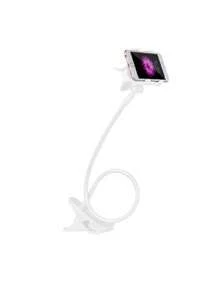 1pc Universal Slouchy Dual Clip Bedside Phone Stand Holder, Multi-Function Long Arm Phone Bracket