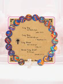 1PC Christmas Gifts For Women Daughter Mom Niece Aunt Girlfriend Friends, Cross Bracelets For Her, Valentine's Day, Easter, Mother's Day Gifts, Christmas Stocking Stuffer For Her,Mom,Mother,Mother's Day,Gift - Colorful - View 26