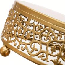 1pc Elegant Metal Cake Rack, Perfect For Weddings, Party Events, And Birthdays, Suitable For Desserts, Candies, Cupcakes, And Pastry Trays