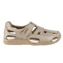 Women's Closed Sandal Outdoor Sole With Opening Low Heel Woven From Wolf Skin Only 1772 Sand Huarache Lady Casual - 米色 - 查看 2