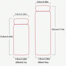 1pc 304 Stainless Steel Double-Walled Vacuum Insulated Portable Cup, Minimalist Compact Mug For Outdoor, Pocket-Sized, Student Gift, 200ml/300ml Back To School
