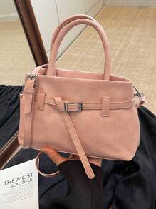 Bolso de hombro de moda de unicolor de PU para mujer, versátil y ligero de gran capacidad, bolso cruzado, diseño bonito y simple, estilo oficinista elegante, adecuado para estudiantes universitarias, mujeres trabajadoras, oficina, campus, viajes de negocios, fiestas, viajes al aire libre y regalo de cumpleaños