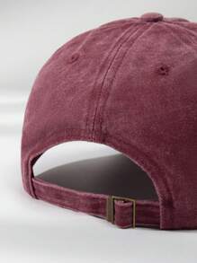 1 pieza Gorra de béisbol gris oscuro desgastada con espinas para hombre