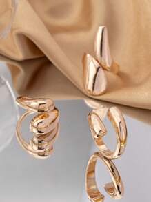 (3pcs Set) Fashionable Non-Fading Personalized Color Ring Set For Women
