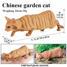 儿童暹罗猫雕像、猫玩具雕像、逼真的塑料小猫雕像、手绘逼真的小猫动物玩具、儿童圣诞礼物