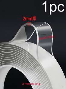 20pcs/1pc Heavy Duty Double Sided Tape - Reusable, No Trace, Strong Adhesive, Multi-Purpose, Removable, Washable, Suitable For Jack Plate, Hooks, Mats, Murals, Double Sided Tape Fixing Randomly Cut Strong Adhesive Multiple Scenarios Can Be Used