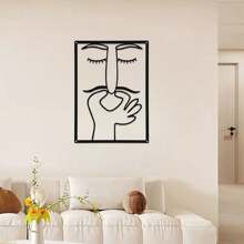 Arte de pared de metal caprichoso - Decoración de baño con humor clásico, temática de Acción de Gracias, diseño minimalista, accesorio divertido para el baño, accesorio del hogar - Negro - Ver 12