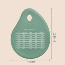 Juego de almohadillas de silicona para medir y amasar, rodillo de masa, almohadilla y gruesa, antideslizante y antiadherente, herramienta de repostería - raspador verde - Ver 1