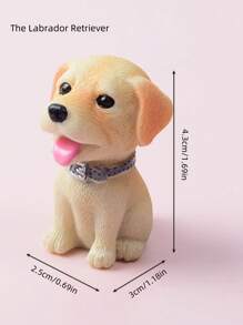 Mini Dog Plush Decorations Set, Realistic Detailed Small Dog Figurine, Cake Decoration Dog Decorations Set