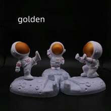 3pcs Creative Astronaut Mobile Desktop Stand, Astronaut Tablet Universal Support Stand, Pendant, Slouchy Movie Chaser Stand