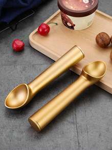 1 pieza Cuchara para helado de aleación de aluminio que se funde sola