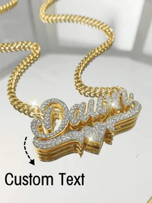 Collar de acero inoxidable con doble capa mate personalizado, collar colgante con forma de corazón y letra en inglés, regalo ideal para parejas, amigos, familia, Día de la Madre, moda, otoño, contracción, simple, casual, vintage, personalizado, regalo único para ella, novia, mamá, familia, amigo, hija para aniversario, San Valentín, Día de la Madre, cumpleaños, graduación, uso diario, boda, baile de graduación