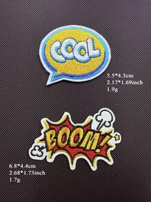 2-3 pièces/set OMG ! POW ! Wow ! BAM ! Boom ! Game On Boom Bang Écusson brodé à repasser Bandes dessinées Pow Wow Kaboom Paroles drôles Lettre Applique Patch pour sac à dos veste en jean décoration été, école
