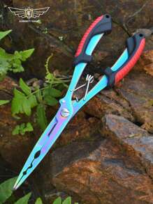 1pc ALMIGHTY EAGLE Outdoor Fishing Tools Multipurpose Multifunctional Straight Mouth Fishing Pliers Bait Pliers Bait Pliers Rust-Resistant Fish Line Cutter Portable Fishing Pliers Corrosion-Resistant - Multicolor - View 15