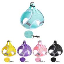 2pcs Dog Harness, Soft Breathable Pet Vest Harness For Small/Medium Dogs And Cats - Multicolor - View 2