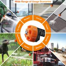 Cordless Pressure Washer' 970PSI Portable Pressure Washer' High Power Handheld Washer With 6-In-1 Adjustable Nozzle' 24V 2000 MAh Battery For Car' Floor' Garden