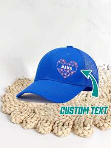 [Personalizado] 1 pieza Gorra de béisbol personalizable con foto, logotipo, texto, diseño de gorra de camionero unisex, adecuada para fiesta, vacaciones, aniversario