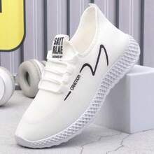 全新透气休闲运动鞋轻便百搭时尚跑步鞋 - 白色 - 查看 2