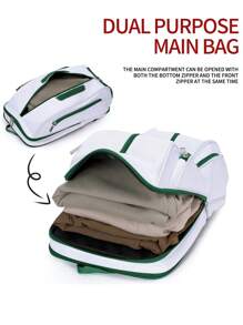 New Large-Capacity Badminton Racket Backpack, Outdoor Sports Travel, Men's And Women's Backpacks, Casual Color Matching, Simple Design, Essential Schoolbags, Tennis Bags, Independent Shoe Compartments, Waterproof Material Backpacks, Fitness Sports Bags - Multicolor - View 6