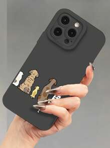 DogSoft Phone Case With Angel Eye & Puppy Pattern Design, 360 Degree Full Protection, With UV Printing And Matte Finish, Compatible With Samsung & Compatible With IPhone 11, 12, 13, 14, 15, 16 Pro Max, XR, X/XS, 7, 8 Plus Smartphones - Multicolor - View 4