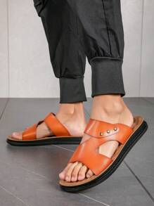New Men's Casual Flip Flops, Comfortable Slippers For Indoor/Outdoor, Beach Use In Summer
