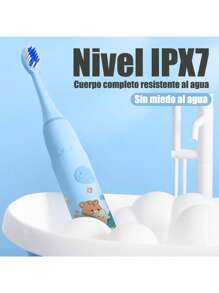 Cepillo Electrico Niño Dental Recargable+8cabezales Gratis - Azul - Ver 8