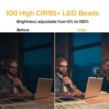 1pc Portable Mini Clip-On Fill Light, White Light Portable LED Video Light, Camera And Camcorder Video Recording, For Photo Selfie Video Recording, Zoom Meetings, Interviews, Live Streaming, Video Logging, Family Gatherings, Christmas Party Shooting, Hand-Held Selfies, Outdoor Activities