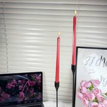 2 piezas de velas perfumadas de tallo largo clásicas de 10 pulgadas para cena, sin humo y sin goteo, boda, fiesta, hogar, decoración, decoración de habitación, regalos