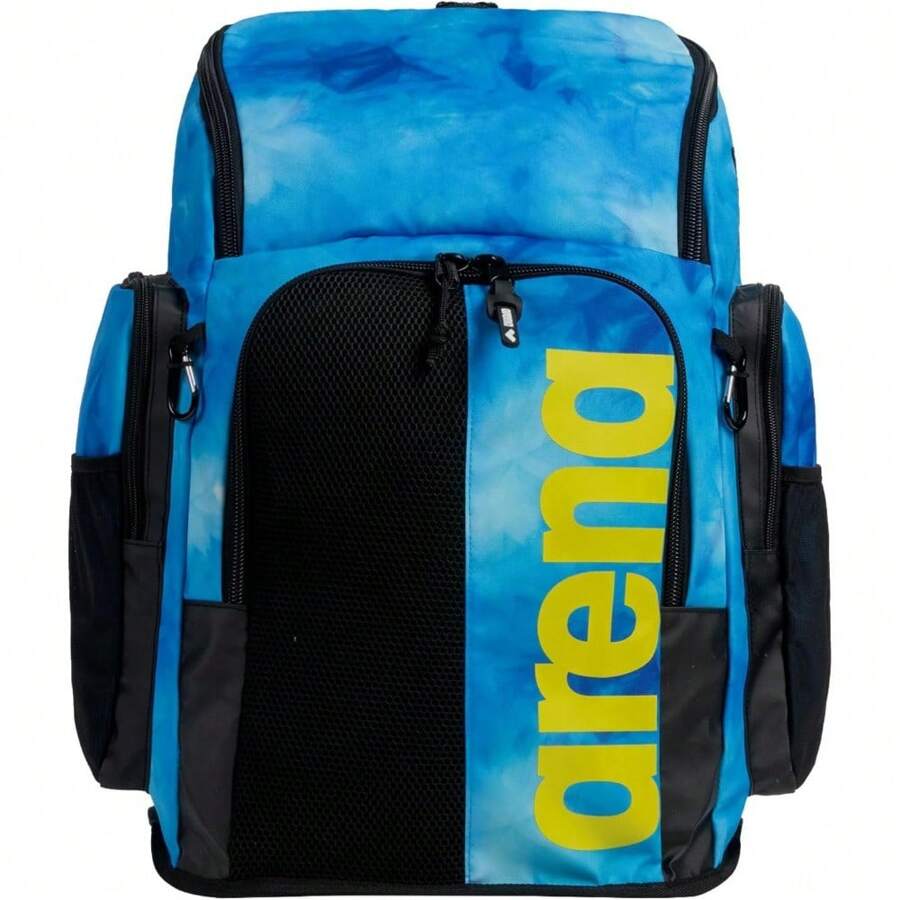 ARENA Spiky III Backpack 45 Swimming Athlete Sports Gym Rucksack Large Training Gear Equipment Swim Bag For Men And Women, 45 Liters, Contour - 藍色/多色 - 查看 1