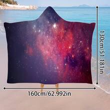 1 pièce Serviette de plage à capuche extra large, surdimensionnée, super absorbante, couverture de plage anti-sable, serviette de plage en fibre super fine, indispensable pour l'été, coupe-vent, écran solaire, plage, fête, séchage en voyage, camping, accessoires de plage, cadeau essentiel de vacances