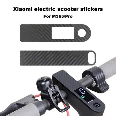 Carbon Fiber Protective Film Sticker For Xiao Mi M365 PRO Electric Scooter Centrol Control Dashboard And Accelerator, Xiao Mi Electric Scooter Accessories Switch Panel Button Instrument Cover Throttle Carbon Fiber Film Sticker