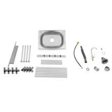 YUNRUX Single Bowl Kitchen Sink Commercial Restaurant Kitchen Sink Stainless Steel Sink - Silver - View 7