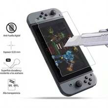 Kit de accesorios para el modelo NintendoSwitch, incluye funda de transporte,Caja de tarjetas de juego,Soporte,Protector de pantalla de vidrio templado,asas rojas y azules,Funda transparente para Joy-Con,Tapa protectora transparente contra arañazos,Carcasa transparente de los Joy-Con resistente a los arañazos,Cable de carga tipo C,protector de silicona para Joy-Con,tapa del pulgar,paño de limpieza de pantalla,Adhesivo para el polvo,Paquetes de alcohol(25 en 1) - Negro - Ver 6