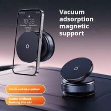 Soporte magnético para teléfono con ventosa de succión manual 2025 nuevo, aplicable para fotografía de escritorio/selfie en el espejo/refrigerador y otras superficies lisas, adecuado para 15/Pro/iPad, de doble uso para conducción en automóvil y oficina, material ABS, se adapta a la rejilla de ventilación del automóvil y la consola central - Multicolor - Ver 1