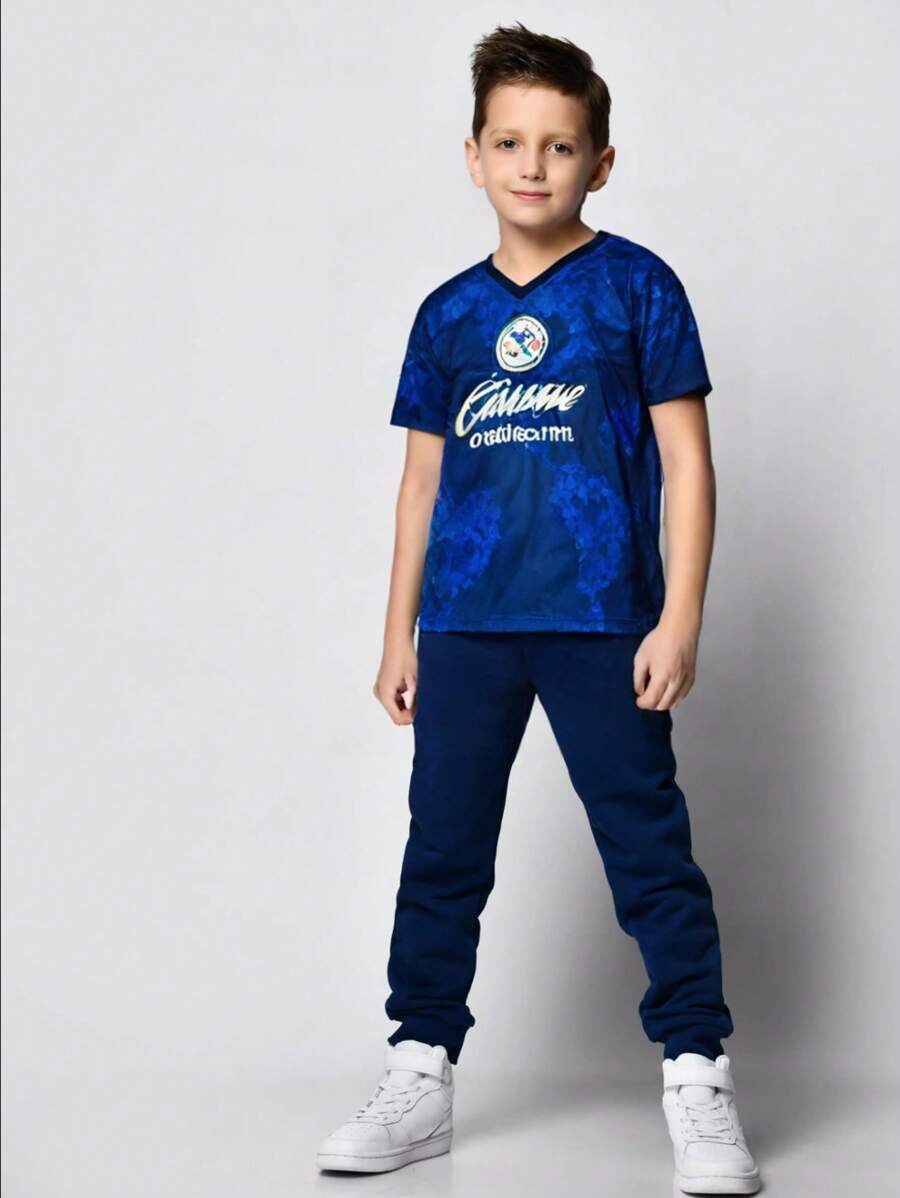 Playera Futbol Club America 2025 Niños - Azul - Ver 1