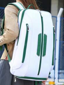 New Large-Capacity Badminton Racket Backpack, Outdoor Sports Travel, Men's And Women's Backpacks, Casual Color Matching, Simple Design, Essential Schoolbags, Tennis Bags, Independent Shoe Compartments, Waterproof Material Backpacks, Fitness Sports Bags - Multicolor - View 11