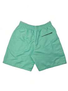 KIT 3 MEN'S SHORTS WITH BEACH, GYM, SPORTS, DRYING, COMFORT - Army Green - View 4