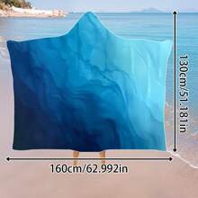 1 pièce Serviette de plage à capuche extra large, surdimensionnée, super absorbante, couverture de plage anti-sable, serviette de plage en fibre super fine, indispensable pour l'été, coupe-vent, écran solaire, plage, fête, séchage en voyage, camping, accessoires de plage, cadeau essentiel de vacances