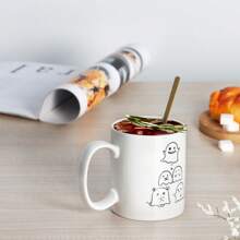Halloween Coffee Mugs, Ghost Couple Coffee Mug, Ceramic Drinking Mugs For Halloween Party Supplies Table Centerpieces,Gifts For Family, Friends, Classmates, Boyfriend/Girlfriend, 11oz, Home Mug Boss Mug Cute Ceramic Mug Mug Housewarming