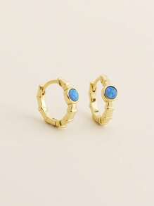 1 对（2 件）奢华 S925 纯银澳大利亚珍珠经典环形耳环，百搭高端女士耳环，日常/通勤装配饰，生日礼物