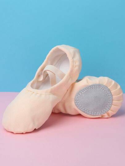 Sapatos de dança de sola macia para crianças, sapatos de prática de balé para meninas, sapatos de dança para crianças, rosa